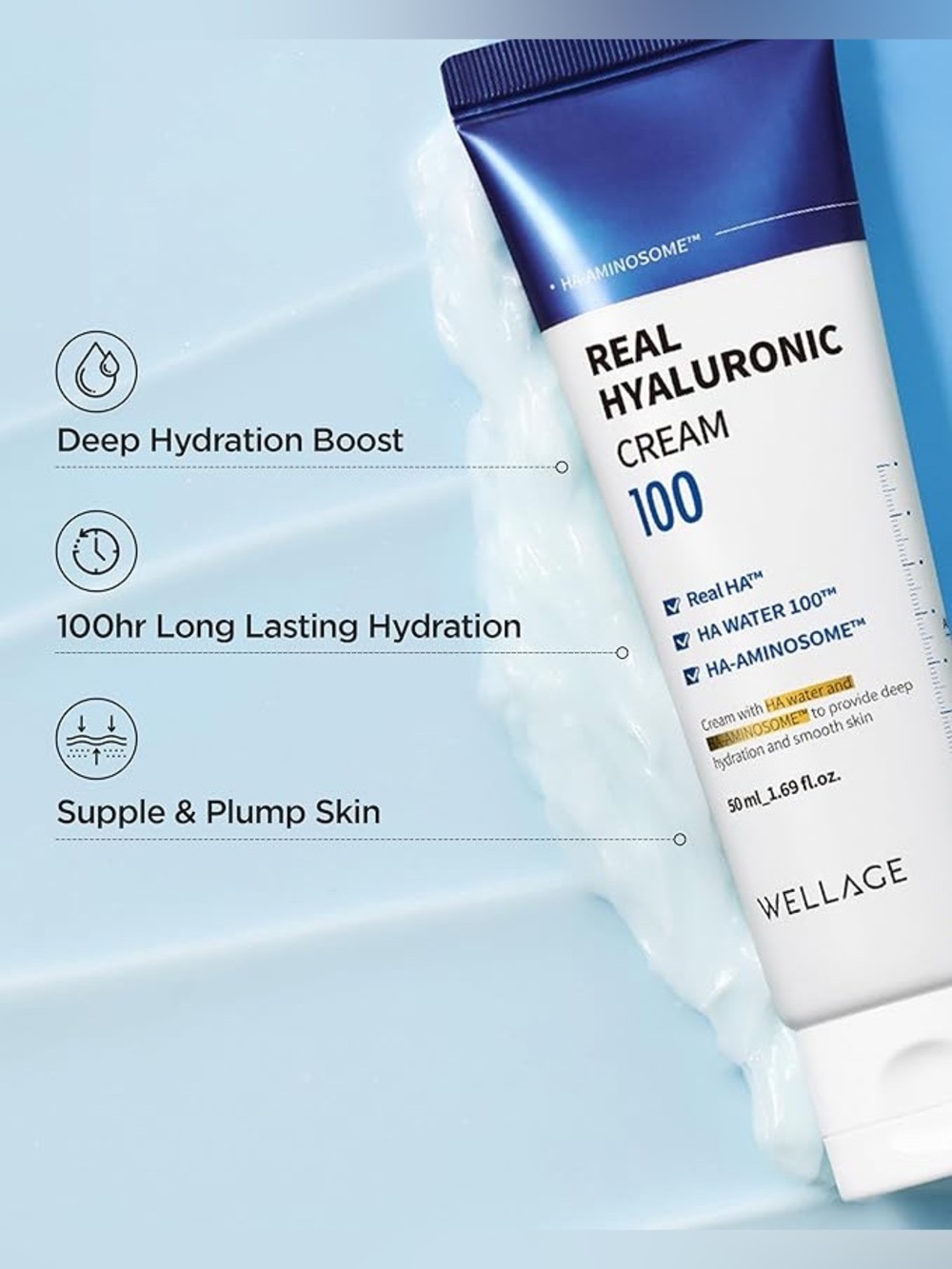 Wellage Real Hyaluronic Cream 100 – 2.70fl. oz. - Picture 4 of 4